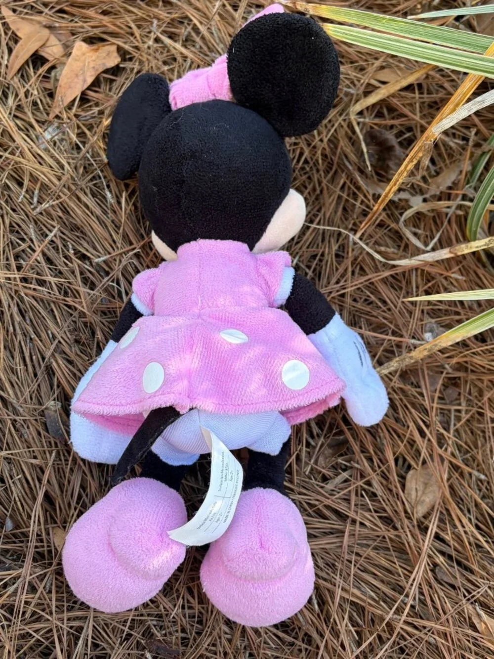 Three Minnie Mouse Plush Dolls In Pink & Red Outfits With Polka Dots S10